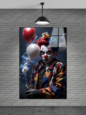 Beta Moda Hub Balonlarla Birlikte Joker Cam Tablo