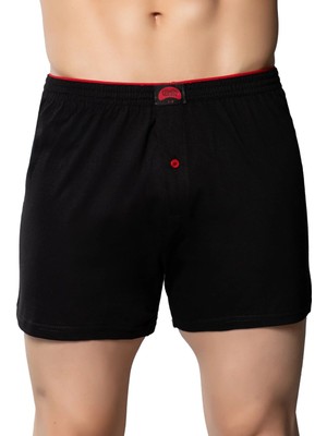 Gümüş 4020 3'lü  Erkek Penye Havlu Bel Düz Boxer
