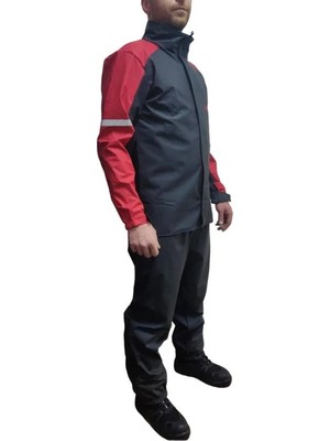 Venom Dikişsiz Kırmızı Yağmurluk