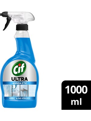 Cif Ultra Sprey Kireç ve Pas Sökücü 1000 ml