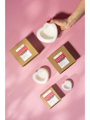 Rufus Concept Kalp Baklava Desenli Üçlü Silikon Mum Kalıp Seti