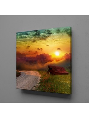 Technopa YOLA VURAN GÜNEŞ KANVAS TABLO - 30x30cm