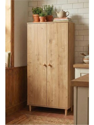 Peka 2 Kapaklı 5 Raflı Çok Amaçlı Dolap – Mutfak & Banyo Düzenleyici