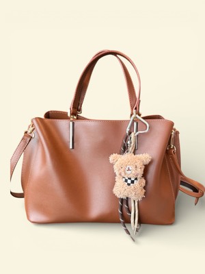 Home Ayıcık Figürlü Şık Çanta Charmı – Dekoratif Çanta Aksesuarı (25 Cm)