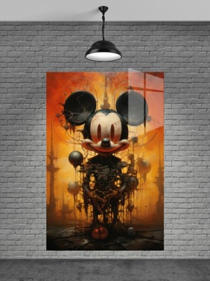 Beta Moda Hub Micket Maouse Cam Tablo Ev Dekorasyon,balkon Dekorasyonu,dekoratif,duvar Tablo,mutfak Tablo
