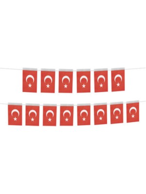 Rönesans Parti Ay Yıldız Büyük Boy Ipli Bayrak 40'lı 3 Adet