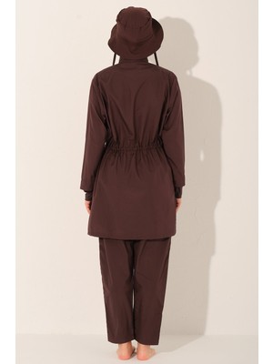 Alfasa Luna Şapkalı Tesettür Mayo - ALF26211