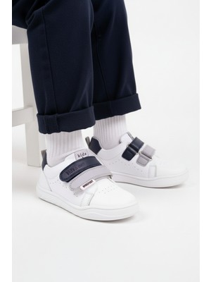 Kids A More Softy Erkek Çocuk Hakiki Deri Barefoot Özellikli Beyaz Renk Günlük Ayakkabı