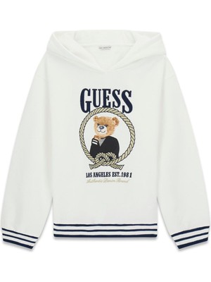 Guess Bg Store Kız Çocuk Beyaz Sweatshirt