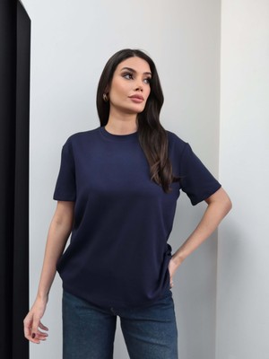 Esra Helvacı Bisiklet Yaka Modal Tshirt