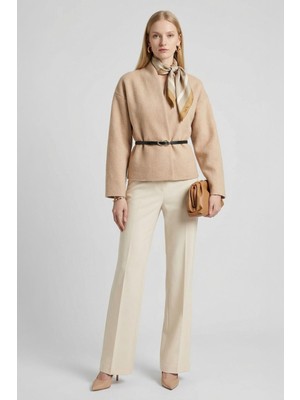 Rays 3100A Kemerli Ceket Bej