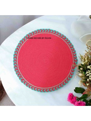 Home Decors By Özlem Hasır Örtü Runner Masa Örtüsü Dekoratif Örtü Düzenleyici 50X50