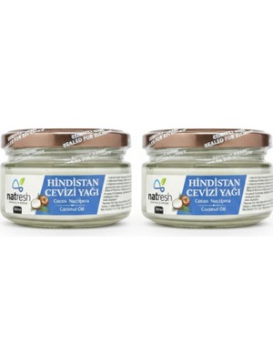 Natresh Soğuk Sıkım Hindistan Cevizi Yağı 230ML 2’li Set
