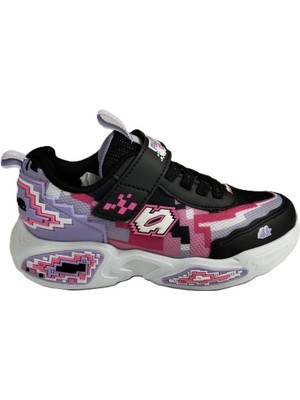 Waykon Ales-Sio Kids C.r.f.t Çocuk Ayakkabısı Bağcık Desenli Cırtlı Spor Ayakkabı