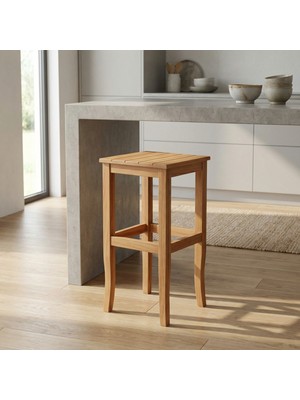 Hestia Gundays Home 60 cm Tabure Naturel Masif Gürgen Ağacı El Yapımı