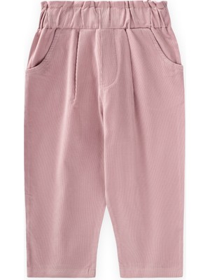 Cigit Kadife Boyfriend Pantolon 1-8 Yaş Leylak