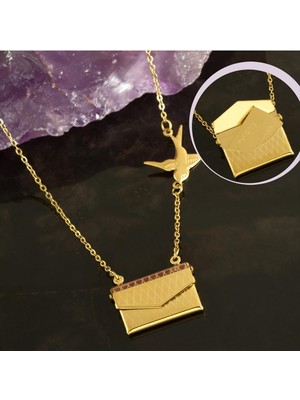 Osense Zarf I Love You Lüks Çelik Kolye