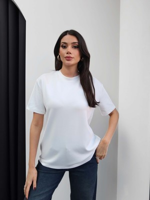 Esra Helvacı Bisiklet Yaka Modal Tshirt