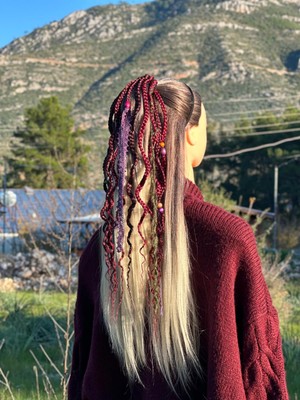 Örük Evi Rasta Örgü Saç Tokası – Etnik Afro Bohem Tasarım