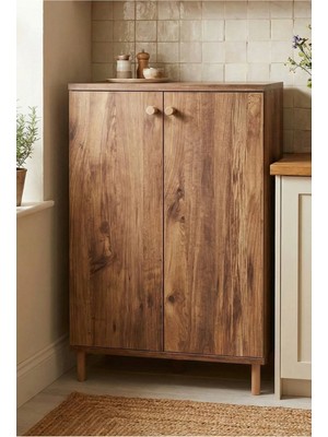 Peka 2 Kapaklı 3 Raflı Çok Amaçlı Dolap – Mutfak & Banyo Düzenleyici