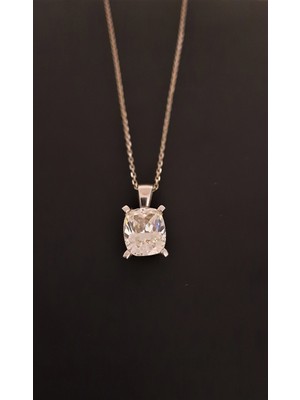 Besim Silver Tektaş Pırlanta Montür Kolye