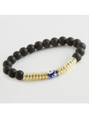 İlkyaz Fashion Onix Hematit Doğaltaş Bileklik