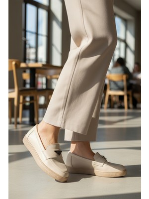 Ayakmod B-01 Z Bej Kadın Babet