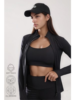 Bled Premium 3’lü Yoga Spor Takım – Tayt - Bralet - Ceket