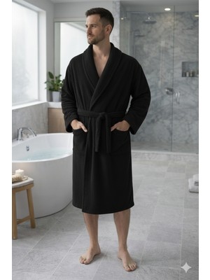 Özdilek Kadın/erkek Unisex Bornoz - Siyah