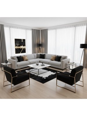 Siyah ve Beyaz Tonlu Dana Derisi Patchwork Halı – El Yapımı Doğal Deri Dekoratif Halı