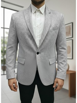 YXC Trend Maker Italyan Stil Slim Fit Klasik Erkek Blazer Ceket