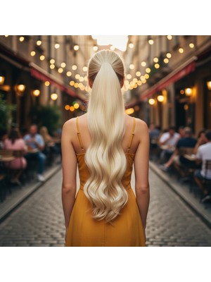 Zemira Tokalı Dalgalı At Kuyruğu / Açık Platin