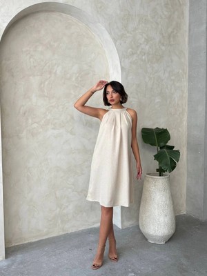 Zemira Salaş Keten Elbise