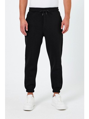 Tarz Cool Erkek Regular/normal Kesim Paçası Lastikli Içi Polar/sıcak Tutan Eşofman Altı