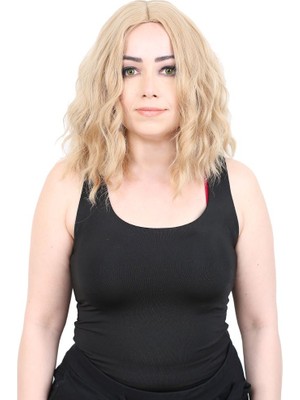 Zemira Fiber Sen Kısa Dalgalı Perçemsiz Peruk / Balköpüğü