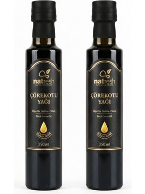 Natresh Çörekotu Yağı 2’li Set 250 ml x 2 (Soğuk Sıkım)