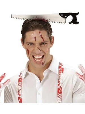 Sylar Kafaya Saplanmış Halloween Kanlı Testere Şaka Tacı