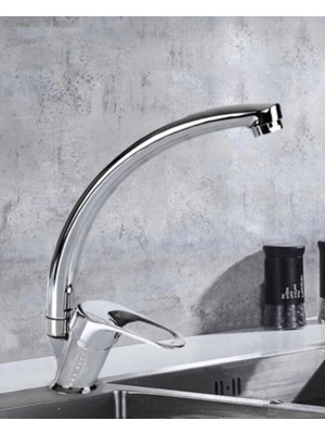 Bra Bucca Sıcak Soğuk Çift Su Girişli Mix Kuğu Mutfak Eviye Musluğu Çeşmesi Bataryası