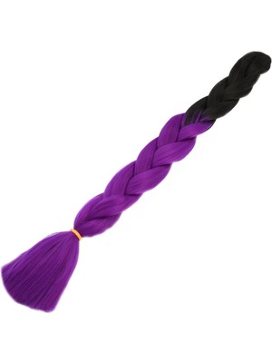 Zemira Afrika Örgülük Sen Ombreli 100 Gr. / Siyah / Mor