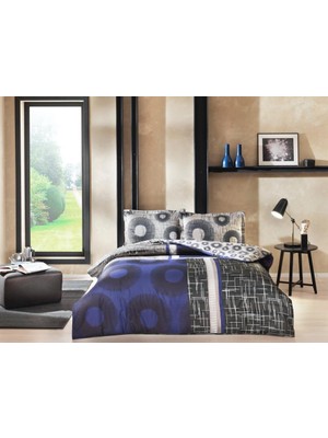 Zemira Çift Kişilik Saten Nev Takımı Lionel Lacivert