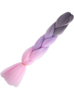 Zemira Afrika Örgülük Ombreli Sen 100 Gr. / Gri / Lila / Pembe