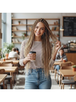 Zemira Afrika Örgüsü ve Rasta Için Sen Ombreli / Küllü Kumral / Platin