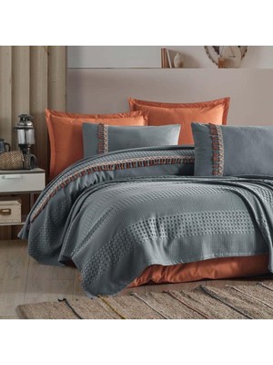 Zemira Pike Takımı Çift Kişilik Bohemline V1 Gri