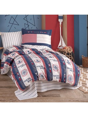 Zemira Tek Kişilik Poplin Nev Takımı Marin Lacivert