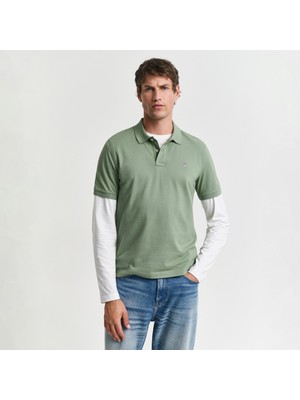 Gant Erkek Yeşil Regular Fit Polo