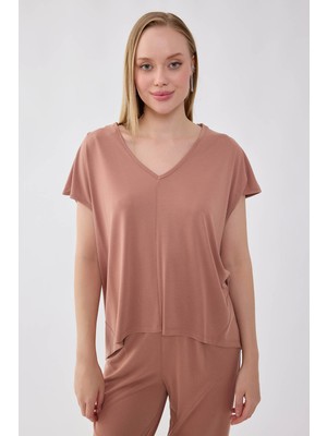 Vitrin V Yaka Arkası Uzun Bluz