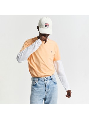 Gant Erkek Turuncu Regular Fit Bisiklet Yaka T-Shirt