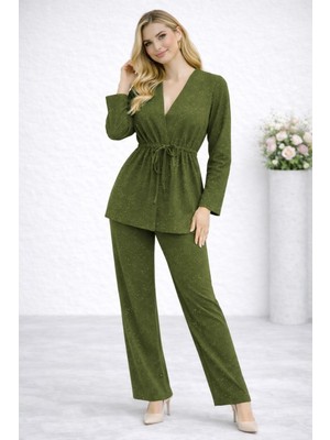 Hiramir Luna Işıltılı Alt Üst Kadın Takım YZ2514