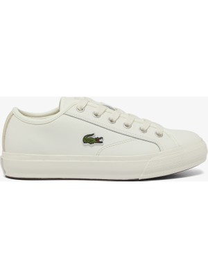Lacoste Backcourt Kadın Krem Sneaker