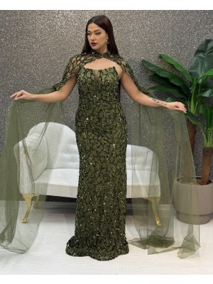 E&A Eren Abiye Straplez Pelerınlıbalık Ebıse